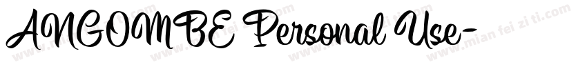 ANGOMBE Personal Use字体转换